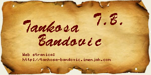 Tankosa Bandović vizit kartica
